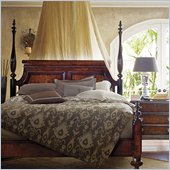 Stanley Furniture British Colonial Poster Bed in Dark Shell