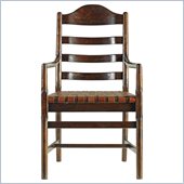 Stanley Furniture Artisan Ladderback Arm Chair in Barrel