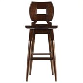 Stanley Furniture Artisan Wood Bar Stool in Barrel