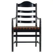 Stanley Furniture Artisan Ladderback Arm Chair in Ebony