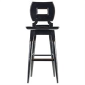 Stanley Furniture Artisan Wood Bar Stool in Ebony