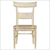 Stanley Furniture Old World Wood Side Chair in Belgian White