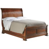Stanley Furniture Louis Philippe Sleigh Bed in Burnished Honey