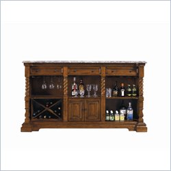 Stanley Furniture Santa Barbara El Charro Patina Finish Marble Top Home Bar