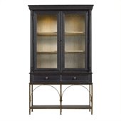 Stanley Furniture Arrondissement Salon Cercle Cabinet Bookcase in Rustic Charcoal
