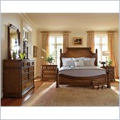 Stanley Furniture Arrondissement Reverie Panel Bed 3 Piece Bedroom Set in Heirloom Cherry