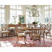 Stanley Furniture Arrondissement Tour Marais 7 Piece Dining Set in Sunlight Anigre
