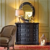 Stanley Furniture Arrondissement Epoque Dresser and Mirror Set in Rustic Charcoal