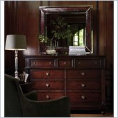 Stanley Furniture City Club Oxford Double Dressing Chest and Mirror Set in Blair