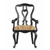 Stanley Furniture Portfolio Rustica Dining Arm Chair in Raven