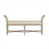 Stanley Furniture Coastal Living Resort Surfside Bed End Bench in Sandy Linen