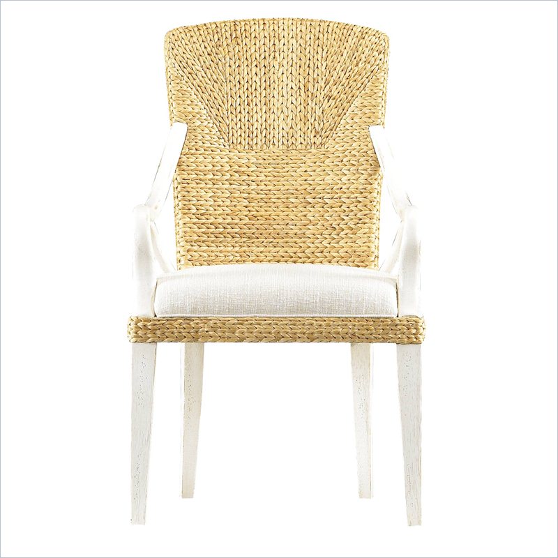 Stanley Furniture Coastal Living Resort Waters Edge Woven Arm Chair in Sail Cloth