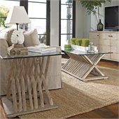 Stanley Furniture Coastal Living Resort Driftwood Flats 2 Piece Coffee Table Set in Weathered Pier