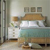 Stanley Furniture Coastal Living Resort Water Meadow Woven Bed 2 Piece Bedroom Set in Weathered Pier/Sail Cloth