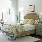 Stanley Furniture Coastal Living Resort Water Meadow Woven Bed 2 Piece Bedroom Set in Weathered Pier/Urchin