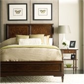 Stanley Furniture Classic Portfolio Vintage Wood Bed 2 Piece Bedroom Set in Heirloom Cherry
