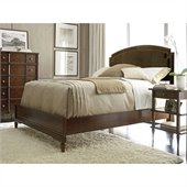 Stanley Furniture Classic Portfolio Vintage Upholstered Bed 3 Piece Bedroom Set in Herloom Cherry