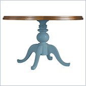 Stanley Furniture Coastal Living Cottage 48 Round Pedestal Table with Boardwalk Top in Wave