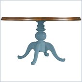 Stanley Furniture Coastal Living Cottage 54 Round Pedestal Table with Boardwalk Top in Wave