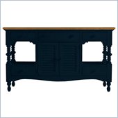 Stanley Furniture Coastal Living Cottage Buffet with Boardwalk Top in Navy