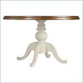 Stanley Furniture Coastal Living Cottage 48 Round Pedestal Table with Boardwalk Top in Sand Dollar
