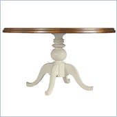 Stanley Furniture Coastal Living Cottage 54 Round Pedestal Table with Boardwalk Top in Sand Dollar