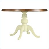 Stanley Furniture Coastal Living Cottage 48 Round Pedestal Table with Boardwalk Top in Sea Grass