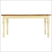 Stanley Furniture Coastal Living Cottage Rectangular Leg Table with Boardwalk Top in Lemon Twist