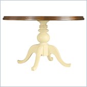 Stanley Furniture Coastal Living Cottage 48 Round Pedestal Table with Boardwalk Top in Lemon Twist