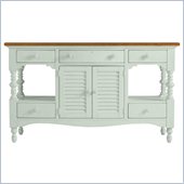 Stanley Furniture Coastal Living Cottage Buffet with Boardwalk Top in Morning Sky
