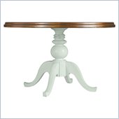 Stanley Furniture Coastal Living Cottage 48 Round Pedestal Table with Boardwalk Top in Morning Sky