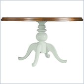 Stanley Furniture Coastal Living Cottage 54 Round Pedestal Table with Boardwalk Top in Morning Sky