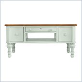 Stanley Furniture Coastal Living Cottage Storage Cocktail with Boardwalk Top in Morning Sky