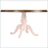 Stanley Furniture Coastal Living Cottage 54 Round Pedestal Table with Boardwalk Top in Conch