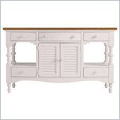 Stanley Furniture Coastal Living Cottage Buffet with Boardwalk Top in Twilight