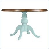 Stanley Furniture Coastal Living Cottage 48 Round Pedestal Table with Boardwalk Top in Sea Mist