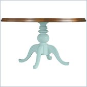 Stanley Furniture Coastal Living Cottage 54 Round Pedestal Table with Boardwalk Top in Sea Mist