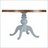 Stanley Furniture Coastal Living Cottage 48 Round Pedestal Table with Boardwalk Top in High Tide