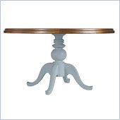 Stanley Furniture Coastal Living Cottage 54 Round Pedestal Table with Boardwalk Top in High Tide