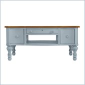 Stanley Furniture Coastal Living Cottage Storage Cocktail with Boardwalk Top in High Tide