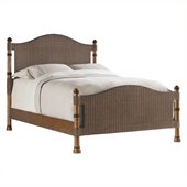 Stanley Furniture Coastal Living Cottage King Low Country Woven Bed in Boardwalk