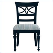 Stanley Furniture Coastal Living Cottage Sea Watch Side Chair in Navy
