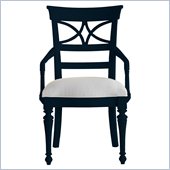 Stanley Furniture Coastal Living Cottage Sea Watch Arm Chair in Navy