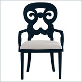 Stanley Furniture Coastal Living Cottage Wayfarer Arm Chair in Navy