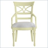 Stanley Furniture Coastal Living Cottage Sea Watch Arm Chair with in Sea Grass