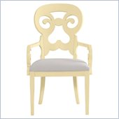 Stanley Furniture Coastal Living Cottage Wayfarer Arm Chair in Lemon Twist