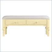 Stanley Furniture Coastal Living Cottage Bed End Bench in Lemon Twist
