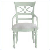 Stanley Furniture Coastal Living Cottage Sea Watch Arm Chair in Morning Sky