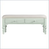 Stanley Furniture Coastal Living Cottage Bed End Bench in Morning Sky