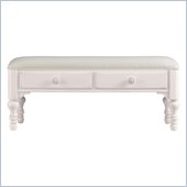 Stanley Furniture Coastal Living Cottage Bed End Bench in Twilight